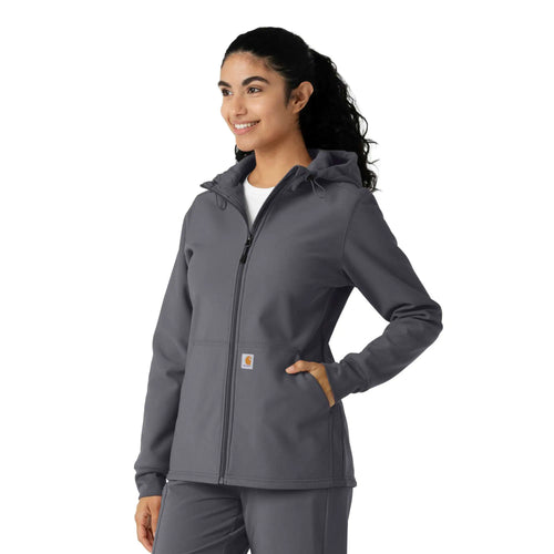 Women's Bonded Fleece Scrub Hoodie
