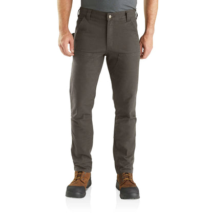 Slim Tapered Rugged Flex™ Duck Double-Front Dungaree