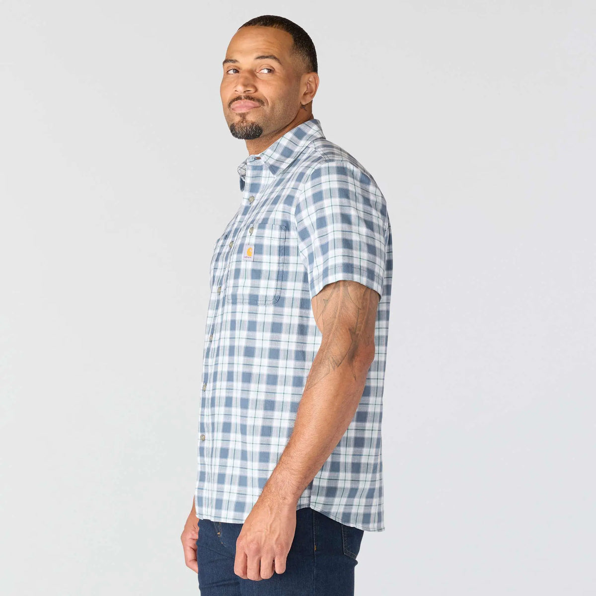 Bozeman Relaxed SS Plaid Shirt