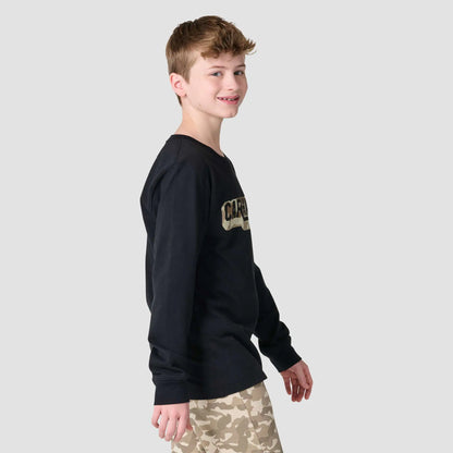 Boys' Long Sleeve Camo Logo T-Shirt (Child/Youth)
