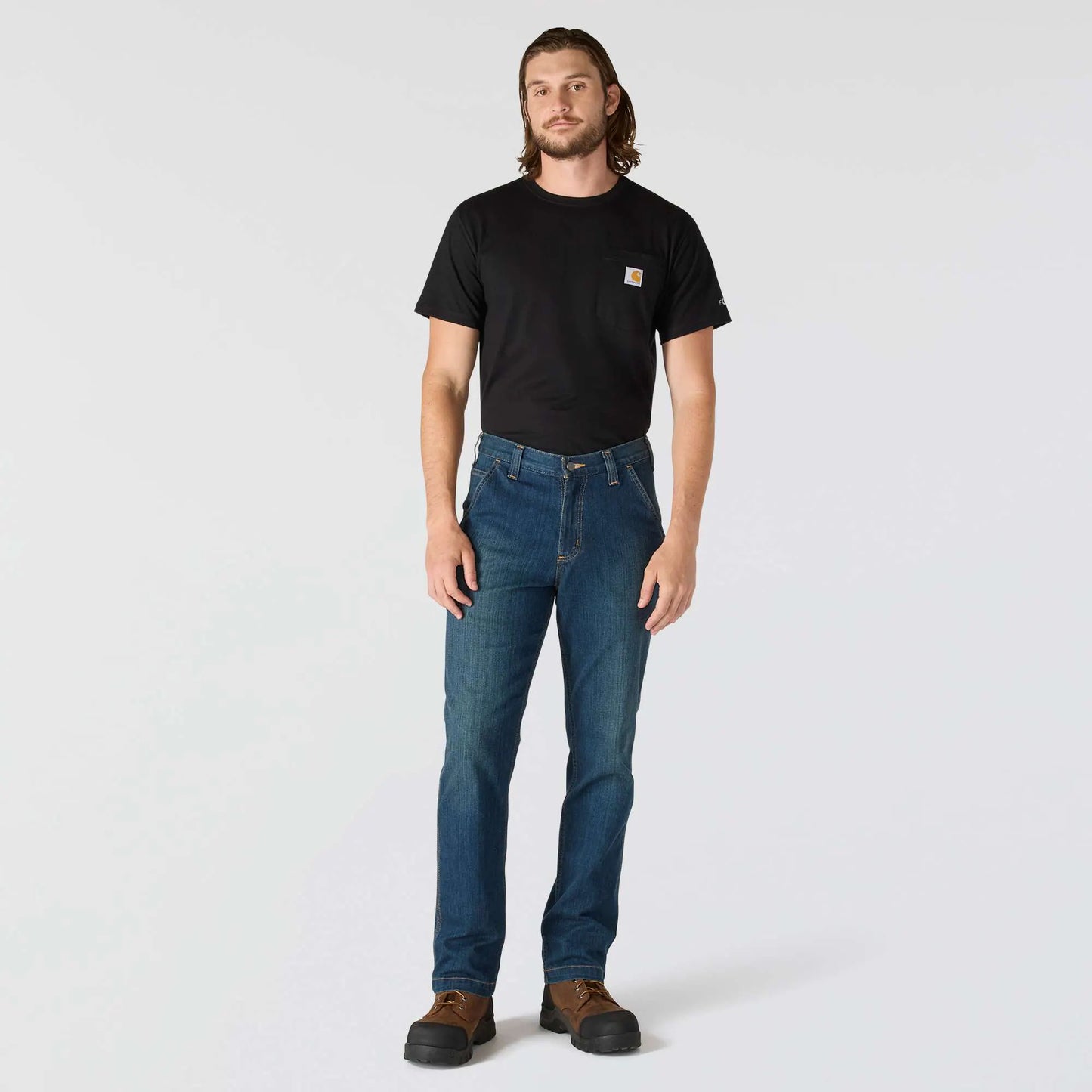 Relaxed Straight Rugged Flex™ Denim Dungaree