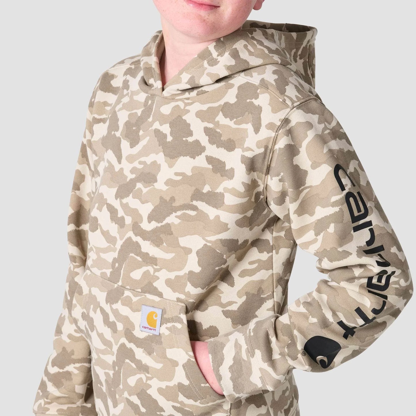 Boys' Long Sleeve Hooded Camo Print Sweatshirt (Child/Youth)