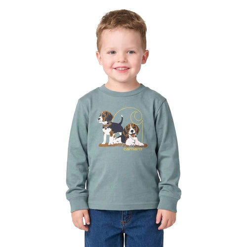 Boys' Long Sleeve Puppy T-Shirt (Toddler)