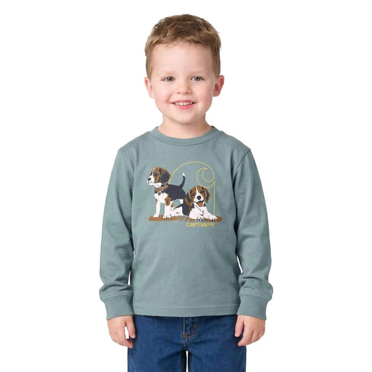 Boys' Long Sleeve Puppy T-Shirt (Toddler)