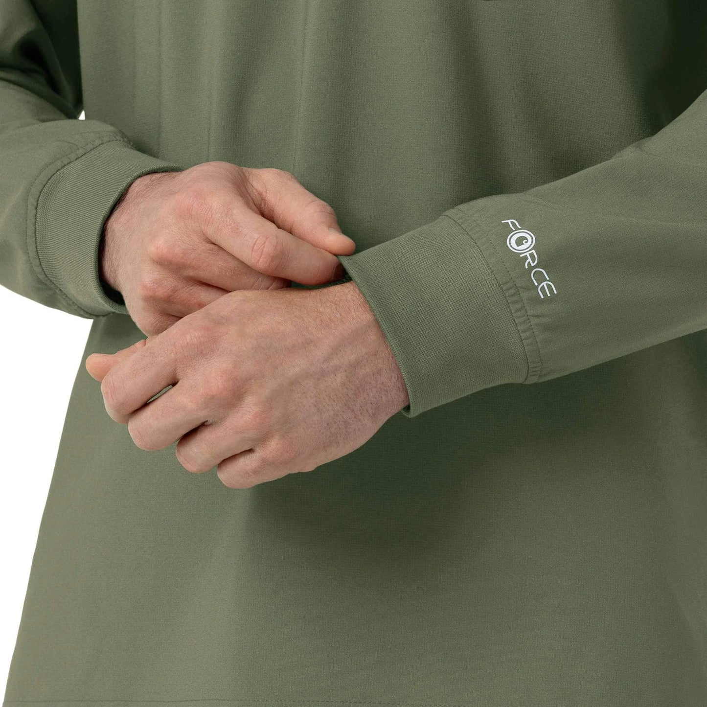 Force Cross-Flex Crew Neck Long Sleeve Scrub Top