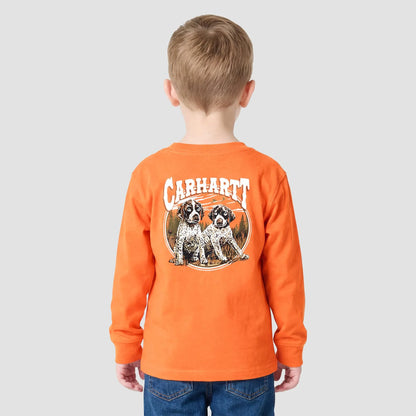 Boys' Long Sleeve Puppy Pocket T-Shirt (Toddler/Child/Youth)