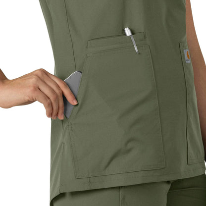 Women's Force Essentials Notch Neck Tunic Scrub Top