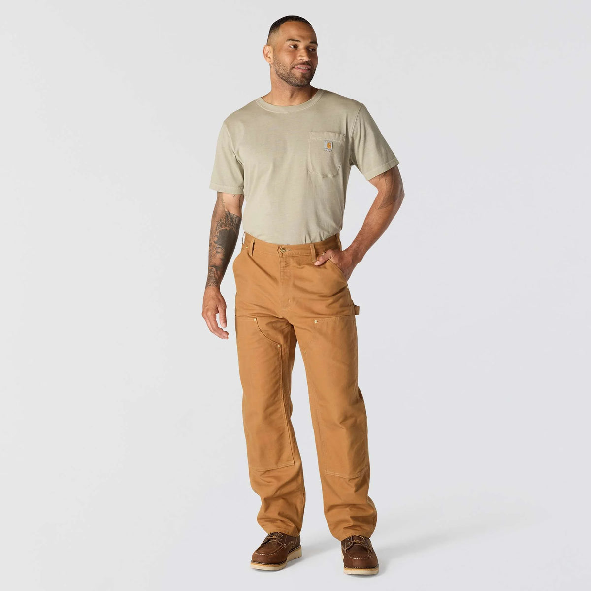 Iconic B01 Firm Duck Double-Front Dungaree