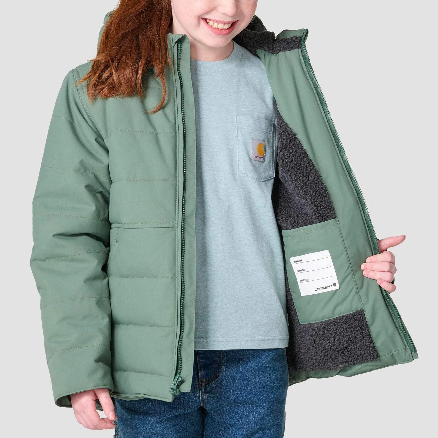 Girls' Long Sleeve Full-Zip Montana Insulated Hooded Jacket (Youth)