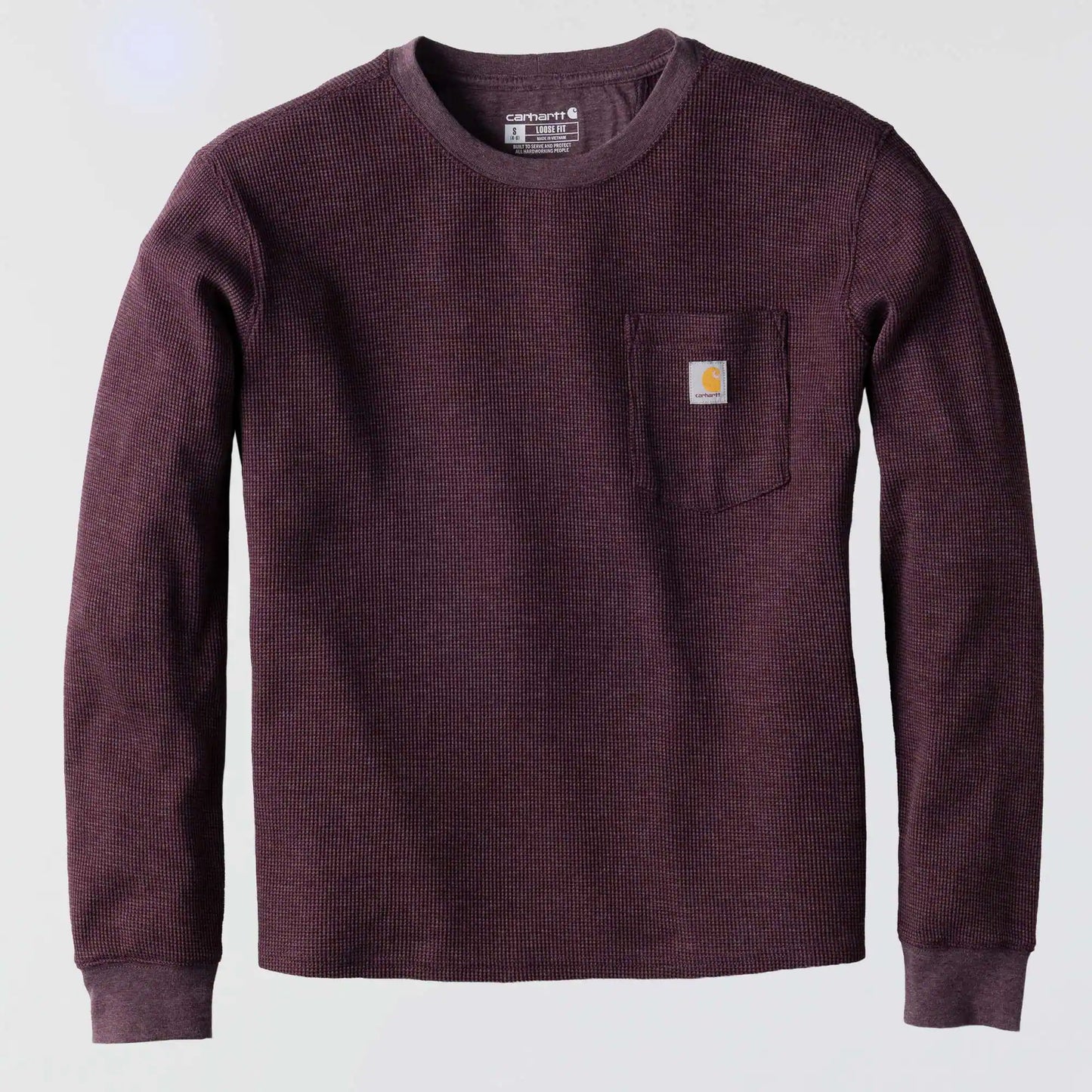 Women's Waffle Knit Loose LS T-Shirt