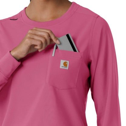 Women's Force Cross-Flex  Crew Neck Long Sleeve Scrub Top