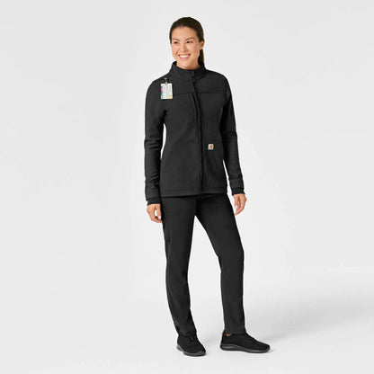 Women's Rugged Flex® Peak Bonded Fleece Scrub Jacket