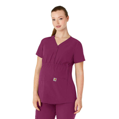 Women's Force Essentials Henley Maternity Scrub Top