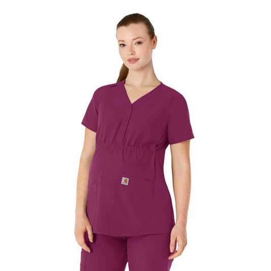 Women's Force Essentials Henley Maternity Scrub Top