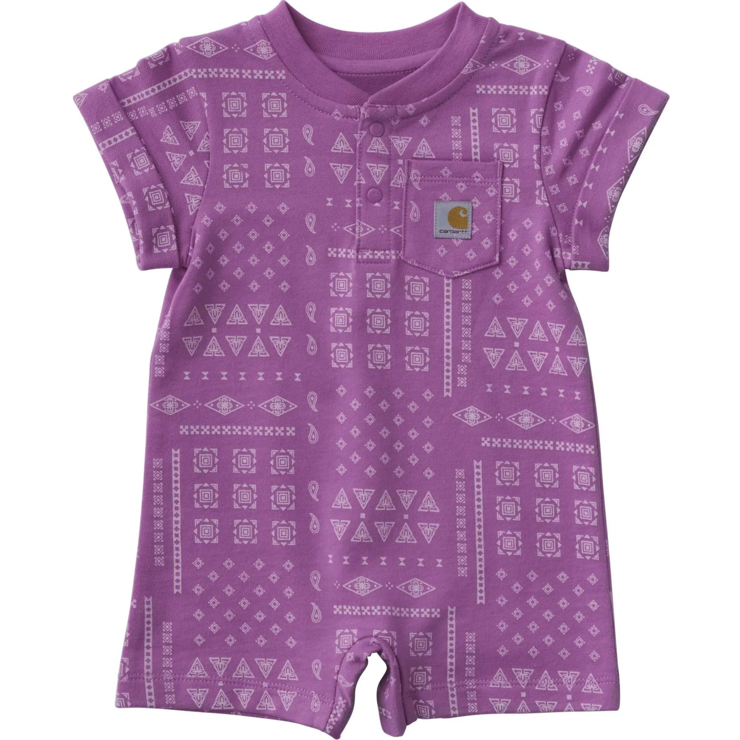 Kids' Short Sleeve French Terry Romper (Baby)