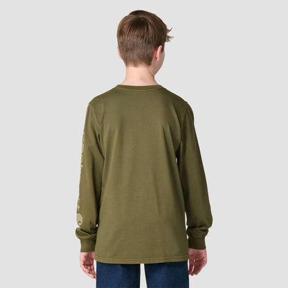 Boys' Long Sleeve Garment Dye Pocket T-Shirt (Toddler/Child/Youth)