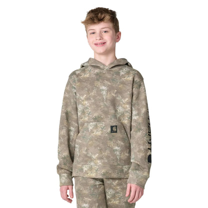 Boys' Long Sleeve Hooded Faded Camo Printed Sweatshirt (Child/Youth)