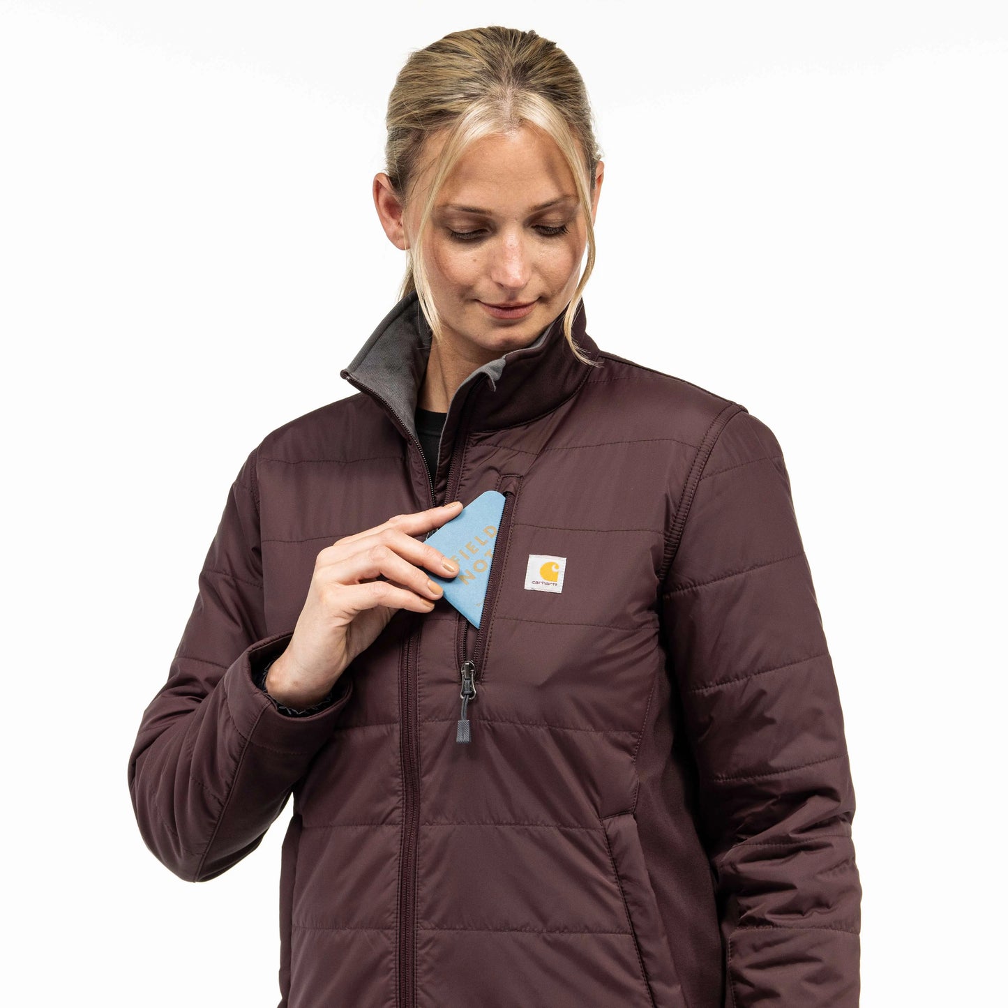 Women's Lightweight Puffer Jacket - Relaxed Fit - Insulated - 2 Warmer Rating