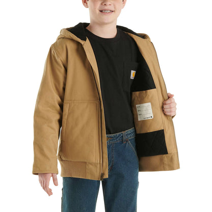 Boys' Flannel Quilt Lined Active Jac (Child/Youth)