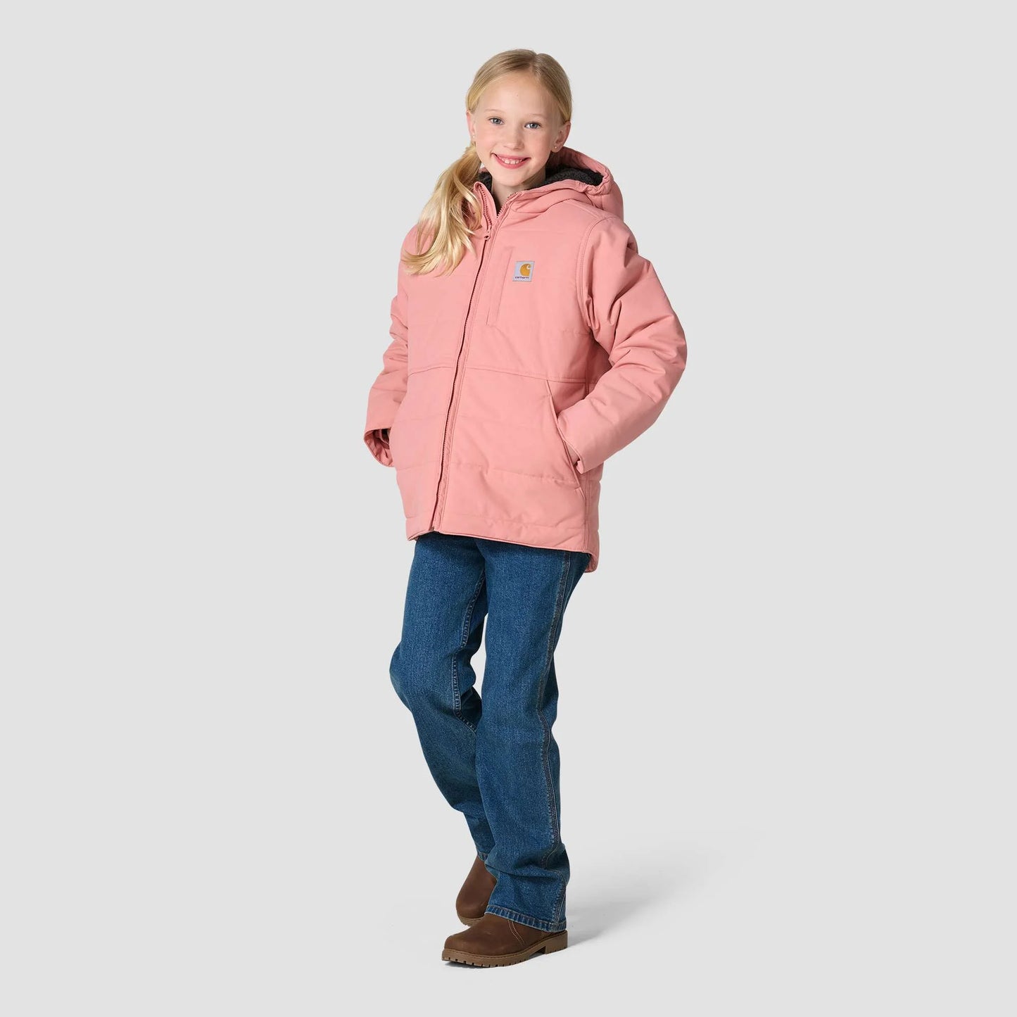 Girls' Long Sleeve Full-Zip Montana Insulated Hooded Jacket (Youth)