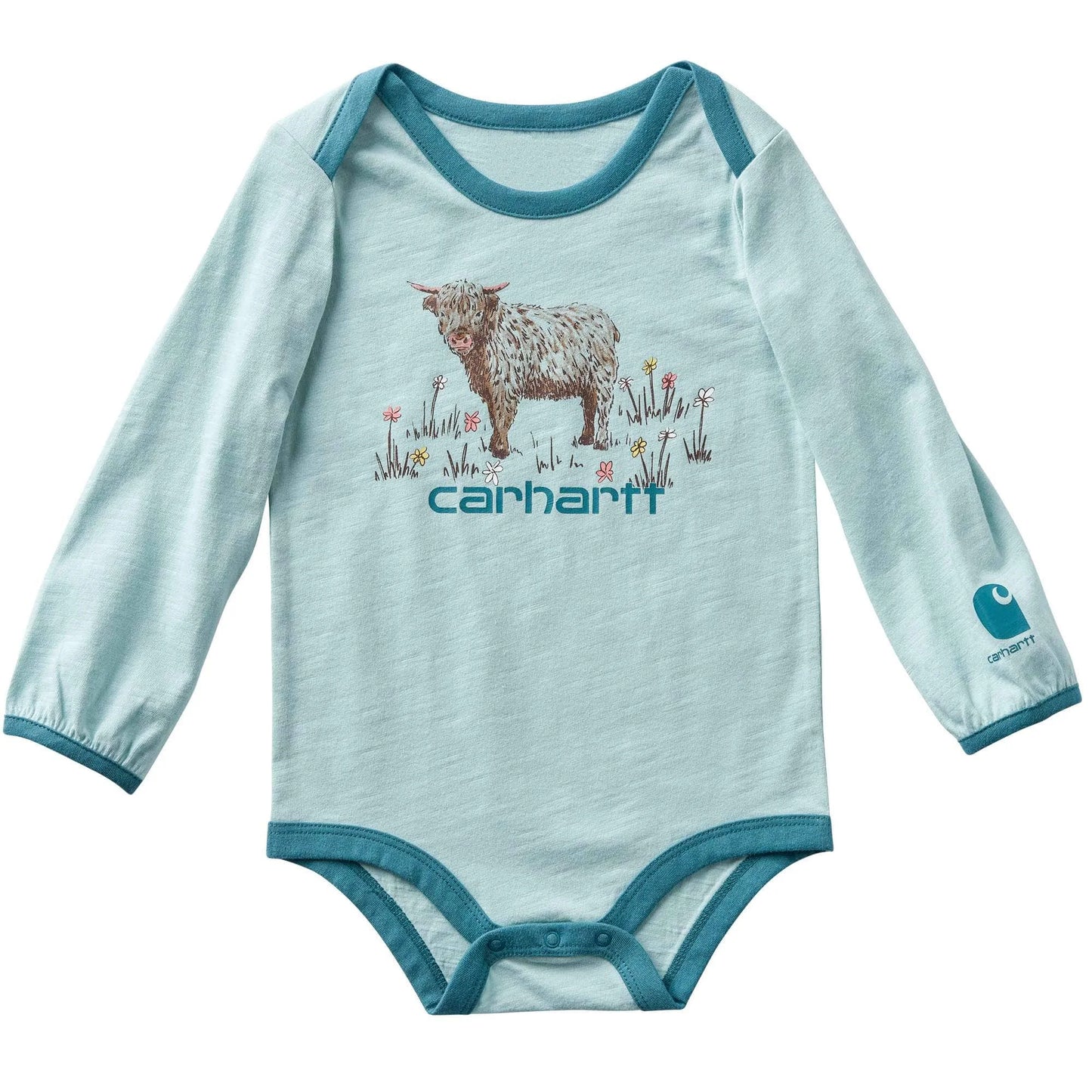 Girls' Long Sleeve Cow Bodysuit (Baby)