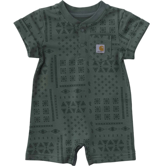 Kids' Short Sleeve French Terry Romper (Baby)