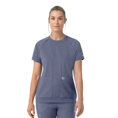 Women's Force Cross-Flex Knit Crew Neck Scrub Top