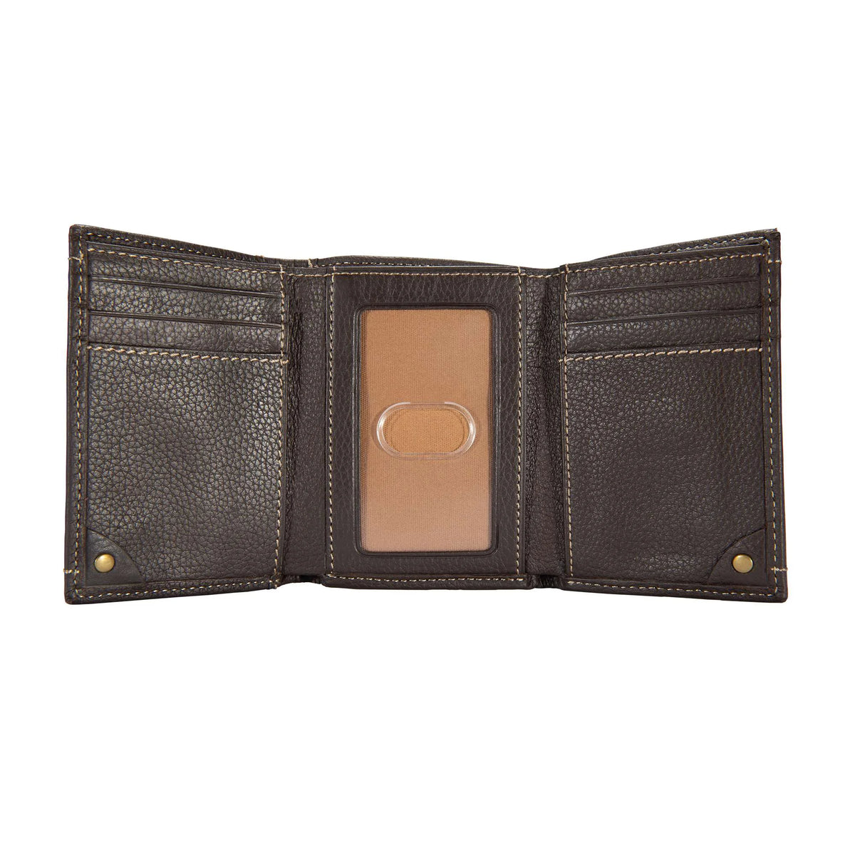 Pebble Leather Trifold Wallet